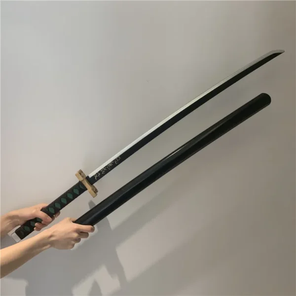 1:1 Demon Slayer Sword Weapon Cosplay Kimetsu no Yaiba Tokitou Muichirou Sowrd Ninja Knife Prop Model Toy 104cm - Image 3