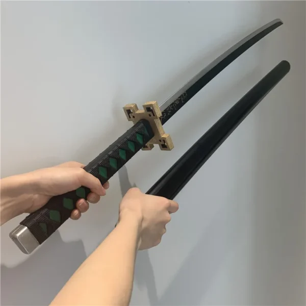 1:1 Demon Slayer Sword Weapon Cosplay Kimetsu no Yaiba Tokitou Muichirou Sowrd Ninja Knife Prop Model Toy 104cm - Image 8