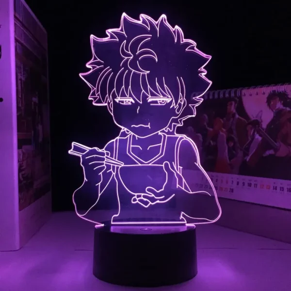 Anime 3D Lamp Killua Hunter X Hunter Killua Light Hxh Night Light Gift Acrylic Neon Cute Childrens Bedroom Decoration Regalos