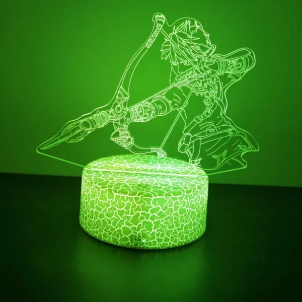 Zelda 3D Lamp Anime Figure World of Warctaft Led Night Light Cute Action Figure Zelda Tears of the Kingdom Children Toys Gifts - Image 3