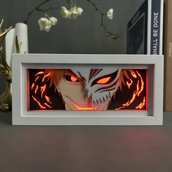 Cartoon Paper Carving Lamp NARUTO Tabletop Decoration Paper Cuttings Lamp Day Diffuse Picture Frame Lamp Anime Peripheral Gifts