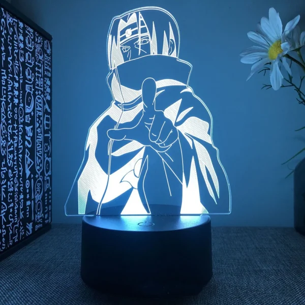 Anime Naruto Uzumaki LED Night Light Toys Akatsuki Kakashi Hatake Kid Bedroom Nightlight Itachi Uchiha 3D 7/16 colors Lamp Decor - Image 6