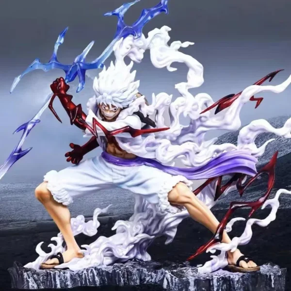 25cm One Piece Raiden Five Gear Nica Lightning Luffy Action Figure Model Statue Doll Toys Collection Decoration Model Toys Gift - Image 5