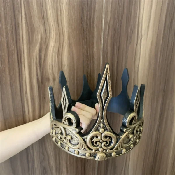 Papal Knights Crowns Weapons Movie Cosplay Kings Crowns Halloween Prop Middle Age Crowns Event Performances Safety Rubber Toys - Image 6