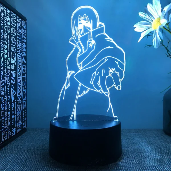 Anime Naruto Uzumaki LED Night Light Toys Akatsuki Kakashi Hatake Kid Bedroom Nightlight Itachi Uchiha 3D 7/16 colors Lamp Decor - Image 8