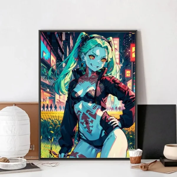 Anime C-Cyberpunk E-Edgerunners Poster No Framed Club Bar Poster Wall Art Canvas Painting Bedroom Study - Image 2
