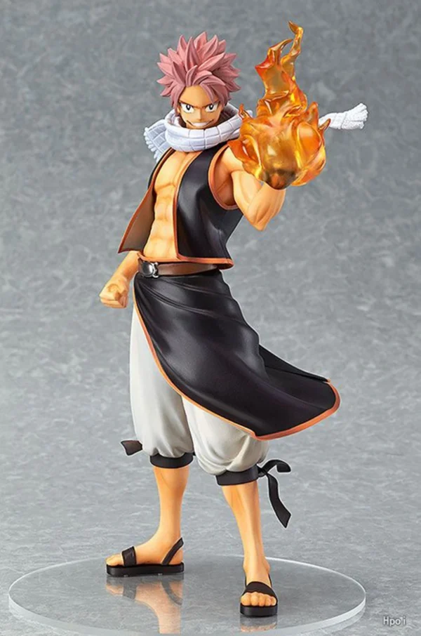 23CM Anime Figure FAIRY TAIL Fire Dragon END Etherious Natsu Dragneel Standding Shawl Model Dolls Toy Gift Collect PVC Material - Image 4