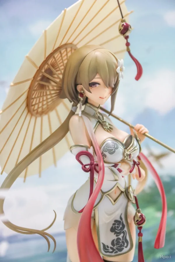 28CM Anime Figure Honkai Impact 3 Rita Rossweisse Huanxisha Sexy Cheongsam Standding Model Dolls Toy Gift Collect PVC Material - Image 3