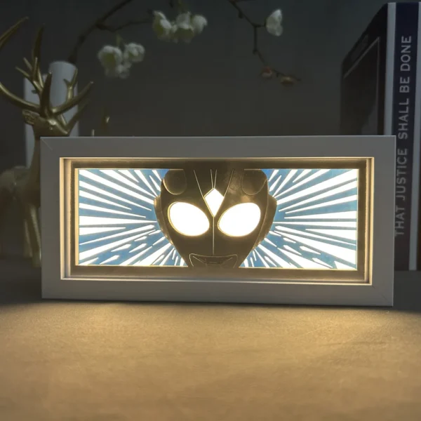 Cartoon Paper Carving Lamp NARUTO Tabletop Decoration Paper Cuttings Lamp Day Diffuse Picture Frame Lamp Anime Peripheral Gifts - Image 5