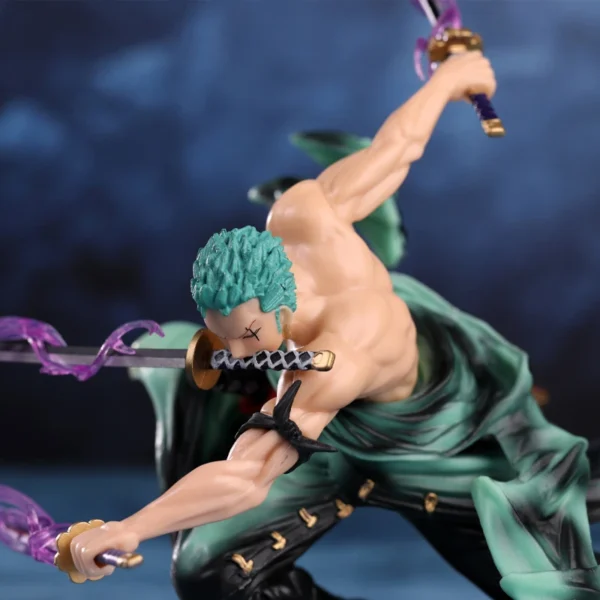 One Piece 10CM Figure Toys Anime GK Roronoa Zoro Three-blade Sa-maximum PVC Action Collection Figurine Model Dolls Gifts Kids - Image 3