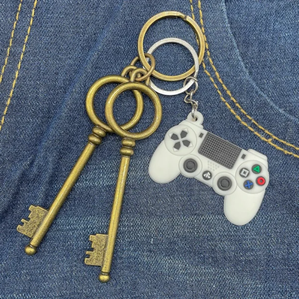 1PCS Cute keychain Gamepad Game Controller Keyring fit Car Key Accessories Children Birthday Joypad Souvenir Friends Party Gifts - Image 6