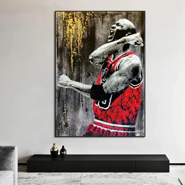 Famous Basketball Stars Wall Art Poster Abstract Graffiti Mural Modern Home Decor Canvas Painting Room Decorate Prints Pictures - Image 3