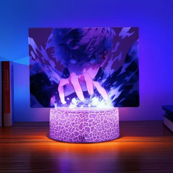 3D Lamp Figura jujutsu kaisen Anime Figure Satoru Gojo Led Night Light Room Tabe Lights Decoration Birthday Gift Toys Children - Image 2