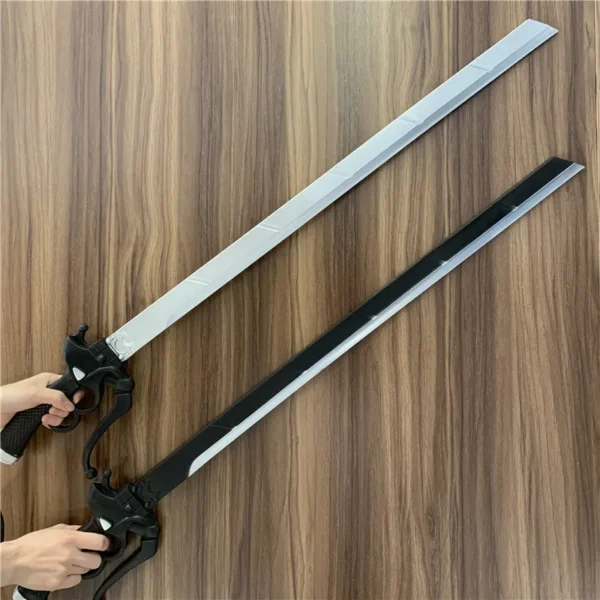 Sword Gun Anime Attack on Titan Cosplay Weapon Eren Rivaille Mikasa 1:1 Props Weapon Halloween Gift Safety PU Swords Cos 95cm - Image 9