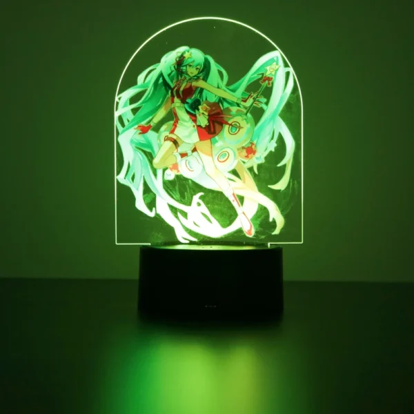 Anime 3D Lamp Hatsune Miku Action Figures Kawaii PVC LED Night Light Smart touch colour Home Room Decor Birthday Toys for Girls - Image 4