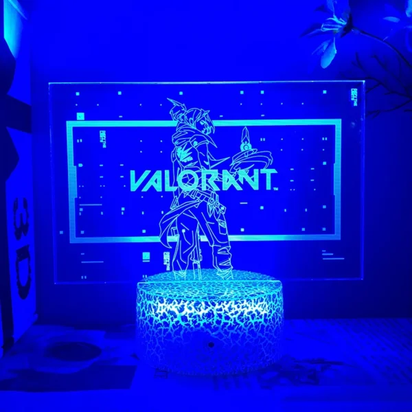 23Models Valorant Figure 3d Led Lamp For Bedroom All Hero Statues Acrylic Night Lights Game Room Decor Holiday Gift Jett Gekko - Image 7