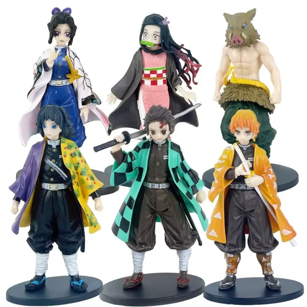 Demon Slayer Anime Figure Kamado Tanjirou Nezuko Action Figures Zenitsu Figurine Kimetsu Figura PVC Model Toys Gift - Image 3