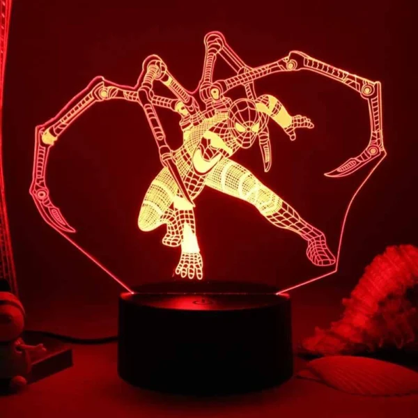 2024 Spiderman VS venom 7/16 Colors Touch Remote Control LED Night Lamp Touch Table Lamp Ornaments Kids Toys Gifts - Image 3