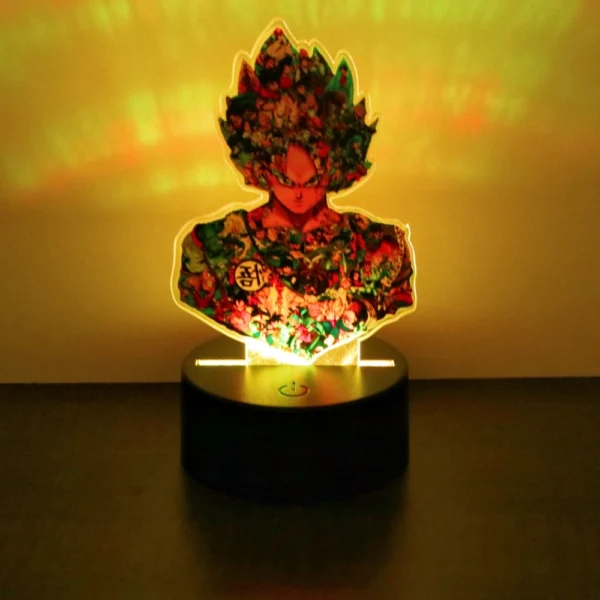 Dragon Ball Z Goku Anime Figure 3D Lamp Gohan PVC Action Figures RGB LED Night Light Toys Children Room Decor Super Saiyan Gifts - Image 5