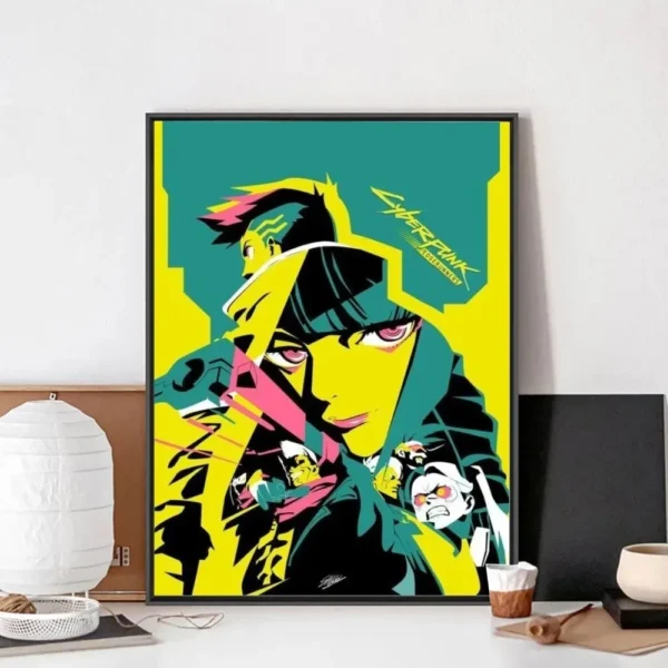 Anime C-Cyberpunk E-Edgerunners Poster No Framed Club Bar Poster Wall Art Canvas Painting Bedroom Study - Image 3