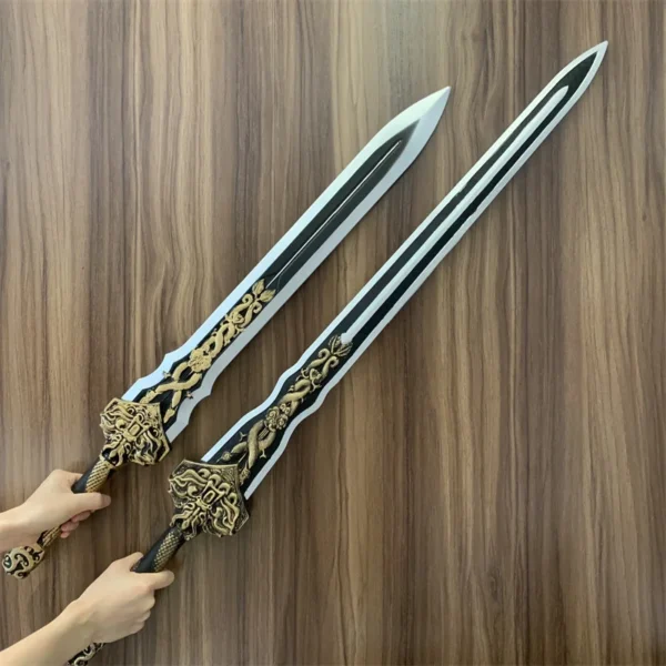 1:1 Chinese God Dragon Sword Cosplay Toy Sword Knife King Prop Knife Safety PU Rubber Gift Weapon Performance Models - Image 7