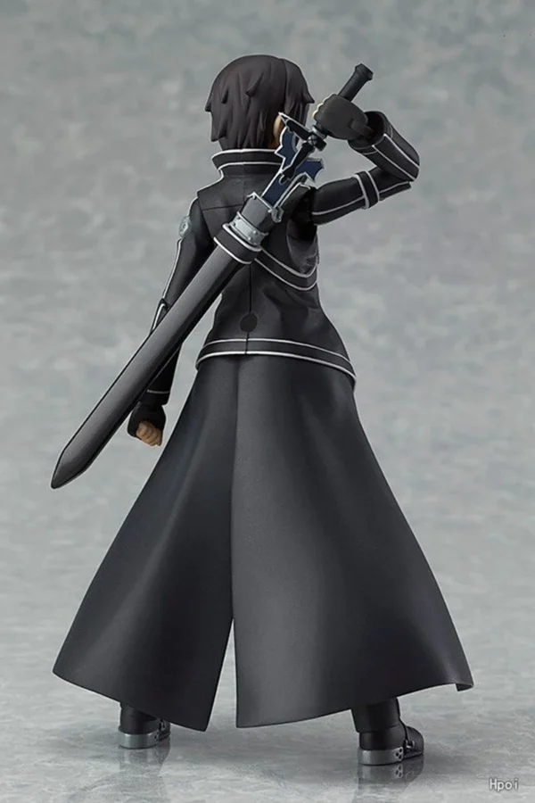 14CM Anime Game Figure Japanese Anime Sword Art Online Kirito Can Change Face Battle Suit Standing Model Dolls Toy PVC - Image 2