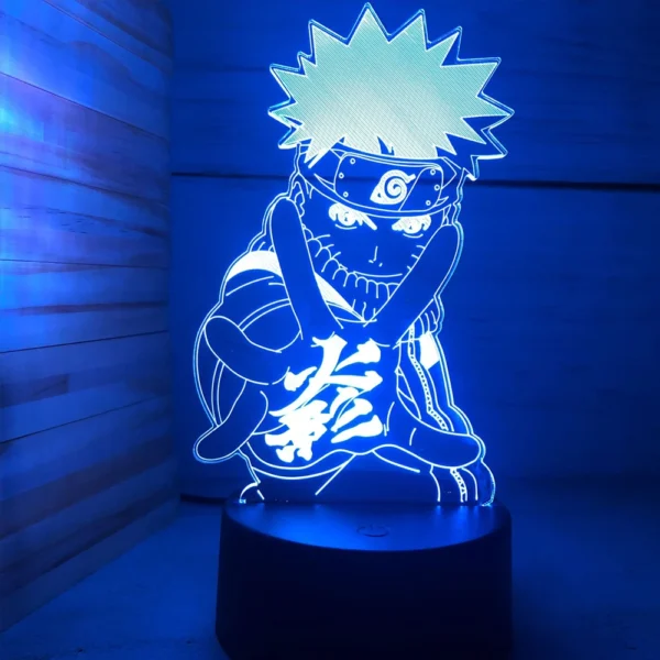 Anime Naruto Uzumaki LED Night Light Toys Akatsuki Kakashi Hatake Kid Bedroom Nightlight Itachi Uchiha 3D 7/16 colors Lamp Decor - Image 3