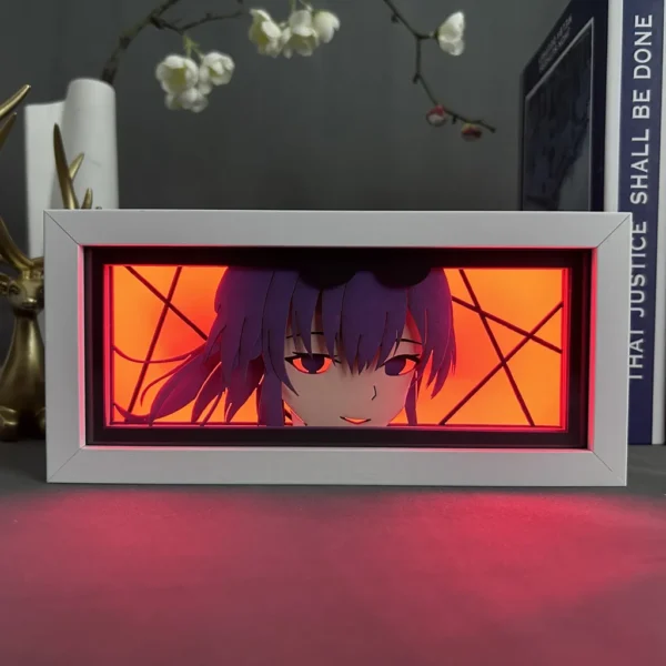 Cartoon Paper Carving Lamp NARUTO Tabletop Decoration Paper Cuttings Lamp Day Diffuse Picture Frame Lamp Anime Peripheral Gifts - Image 3