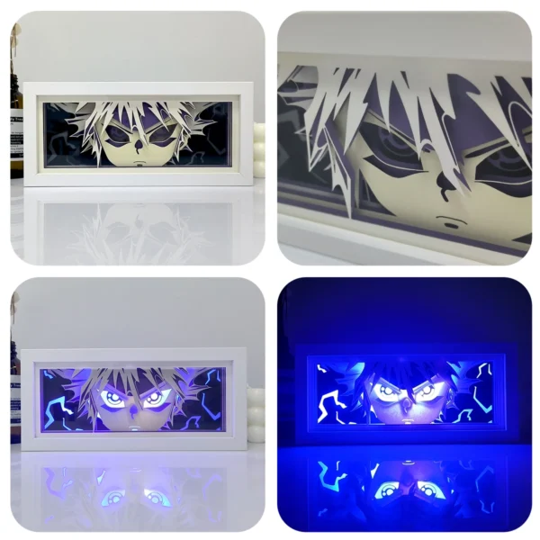 Anime series paper-cut light room bedroom night light remote control colorful light box atmosphere light - Image 6