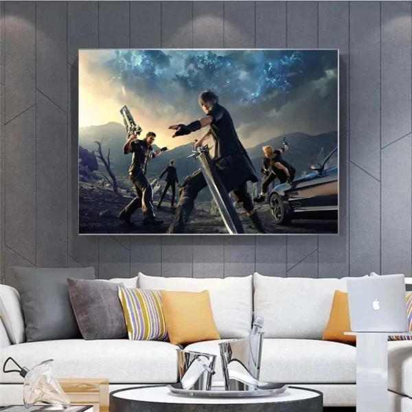 Modern Classic Final Fantasy Poster Canvas Painting Wall Art Game Pictures Posters and Prints for Living Boy Bedroom Home Decor - Image 4