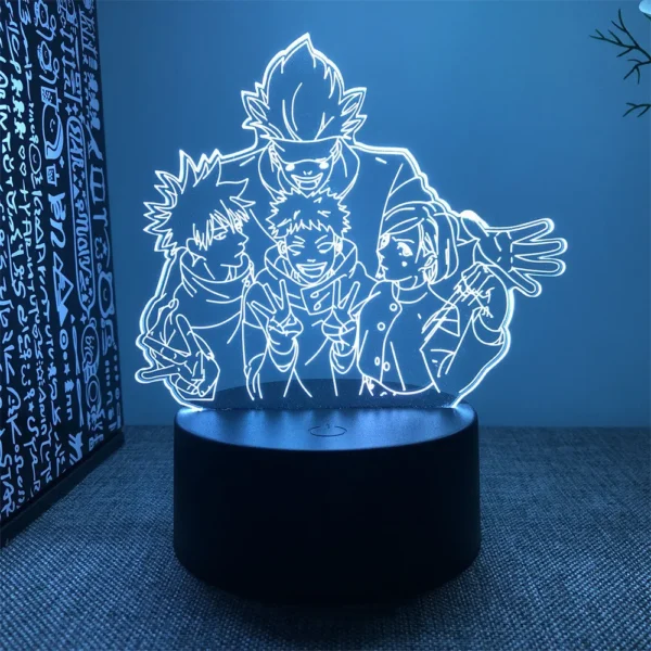 Anime Lamp Jujutsu Kaisen Led Night Light Action figure Satoru Gojo Nightlight Anime Decoration Lamp Bedroom Kids Birthday Gifts - Image 4