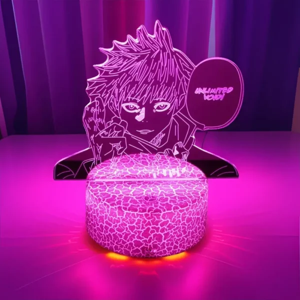 Anime Lamp Jujutsu Kaisen Led Night Light Action figure Satoru Gojo Nightlight Anime Decoration Lamp Bedroom Kids Birthday Gifts - Image 2