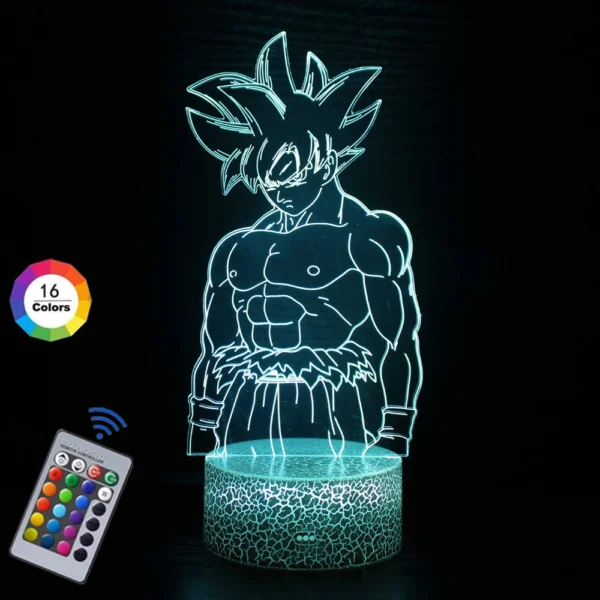 3D Lamp LED Night Light USB charging Anime Goku Vegeta Dragon Ball Z Super Saiyan Goku Jiren Broly Table Lamp Gift 7/16 Colors - Image 9