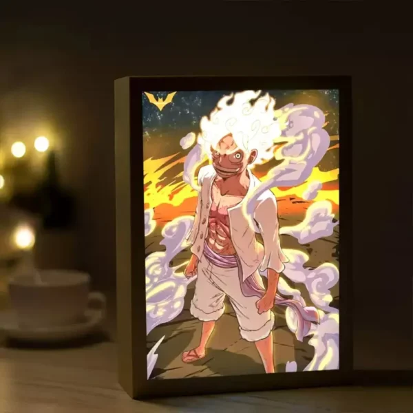 Anime Peripheral Luffy Cartoon LED Coloured Drawing High Definition Picture USB Plug Night View Lamp Home and Home Decoration - Image 2