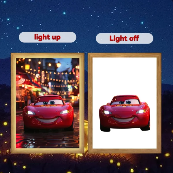 Anime Car Light Painting Photo Led Night Light Lamps Wall Child Room Bedside Table Bedroom Decorate Christmas Gifts Moon Lamp - Image 11