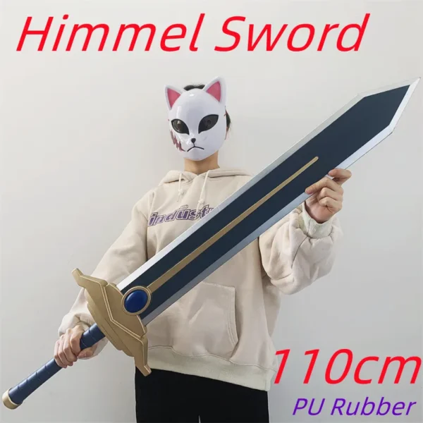 Himmel Sword of Valour Anime Wand Frieren Beyond Journey's End Cosplay Greatsword Knife Prop Weapon 1:1 Safety PU Rubber Toys