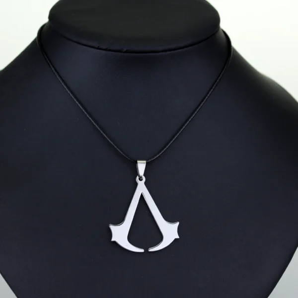 Classic Movie Assassins Necklace Chopped Triangle Stainless Steel Silver Black Gold Color Pendant Necklace fans Jewelry Gifts - Image 4