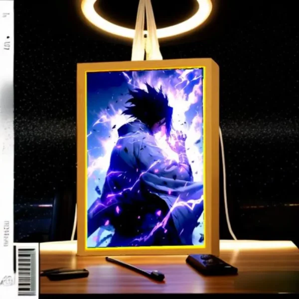 Light Painting Photo Frame Naruto Action Figure Sasuke Gaara Led Night Light Anime Figure Bedroom Decor Christmas Gift Moon Lamp - Image 4