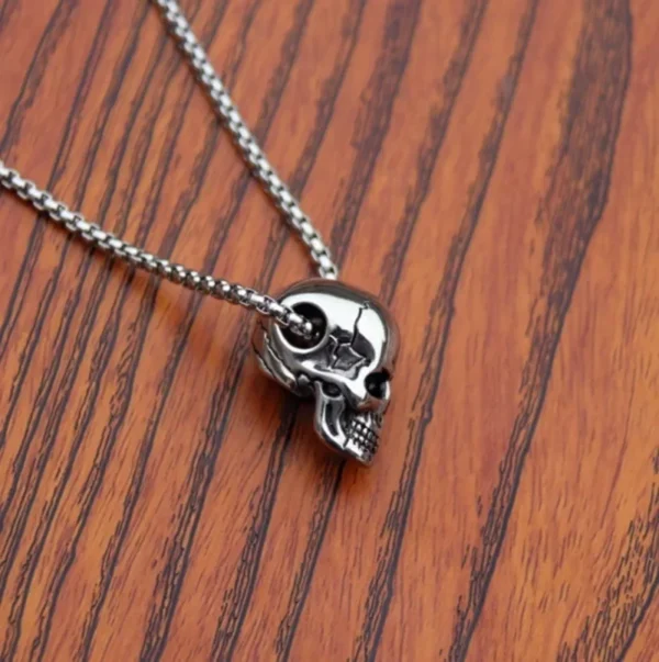 Fashion Personality Domineering Skull Pendant Necklace Men's Gothic Punk Style Unique Charm Party Accessories Gift - Image 3