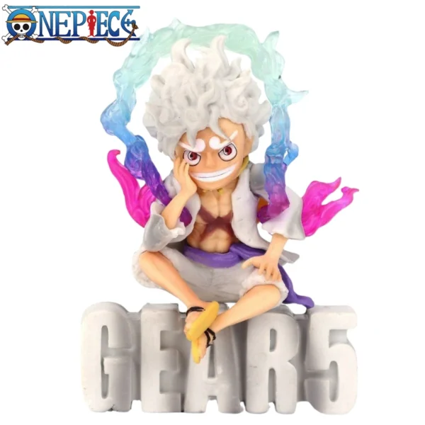 10cm One Piece Nika Luffy Mini Anime Figure Toys Sun God Gear 5 PVC Figurine Model Statue Action Collection Dolls Gifts For Kids