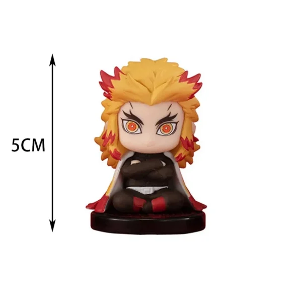 15 Style/Set Q Version Demon Slayer Sitting Ghost Doll Tanjiro Nidouzi Inosuke Zenizu Figure Action Figure Movie Model Toys Doll - Image 5