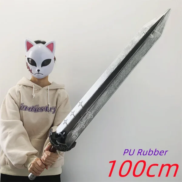 1:1 Cosplay Anime Black Clover Asta Giant Magic Sword Destroy Sword of Destruction Knife Role Playing Weapon Gift Rubber