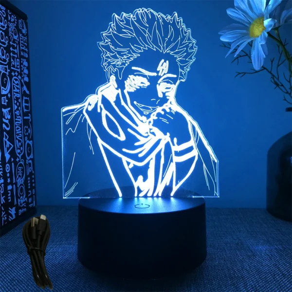 Anime Lamp Jujutsu Kaisen Led Night Light Action figure Satoru Gojo Nightlight Anime Decoration Lamp Bedroom Kids Birthday Gifts - Image 7