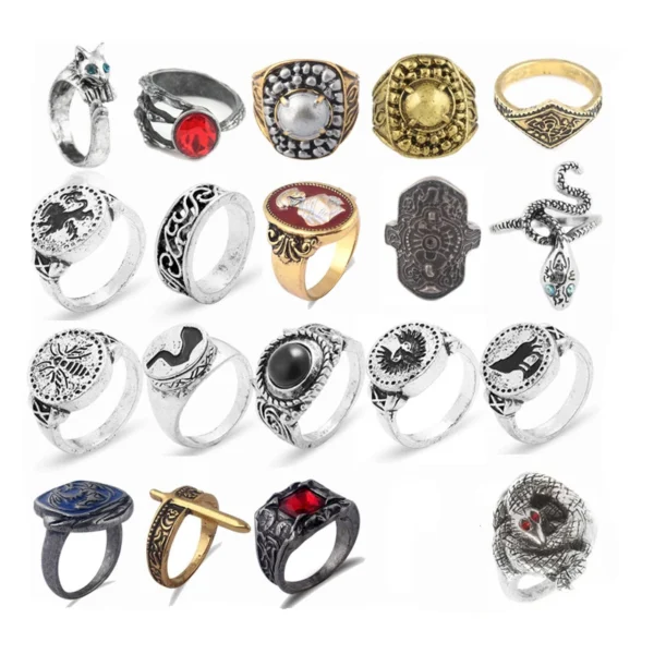 Dark Souls Cosplay Rings Ashen One Nameless King Aldrich Devourer of Gods Soul of Cinder Artorias Ornstein Ring Game Figure Gift