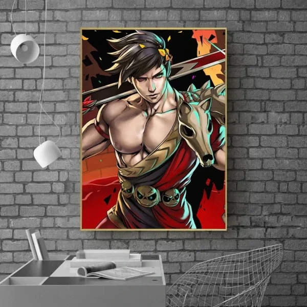 Hades Poster Video Game Anime Posters Prints Canvas Painting Wall Art Picture for Gamers Room Bar Cafe Gaming Room Home Decor - Image 4