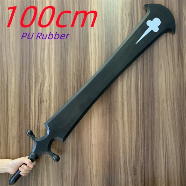 Anime Black Clover Asta Sun Tomahawk Sword Broken Prop Role Playing Weapon Lost Knife Model 1:1 Safety PU - Image 2