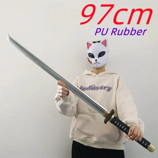 Classic Ninja Assassination Sword Warrior Cosplay Sword Killer Prop Role Cos Protector Knife Sword PU Rubber Weapon Model Toy - Image 2