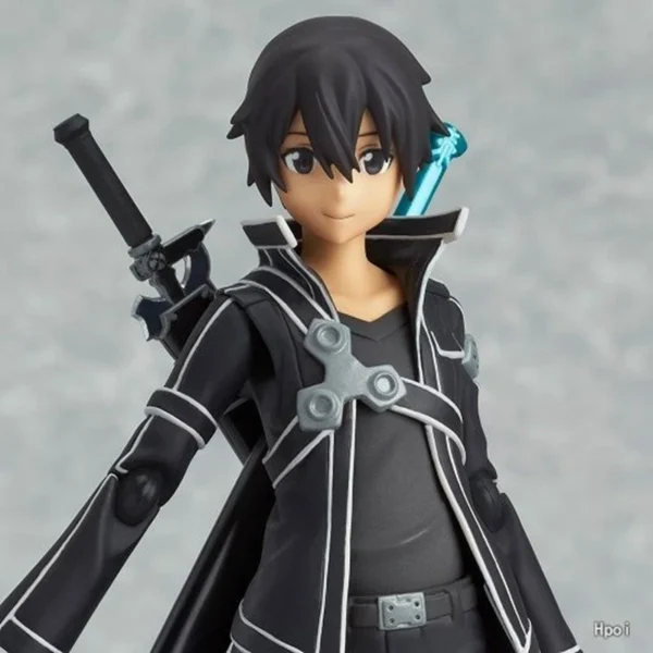 14CM Anime Game Figure Japanese Anime Sword Art Online Kirito Can Change Face Battle Suit Standing Model Dolls Toy PVC - Image 4