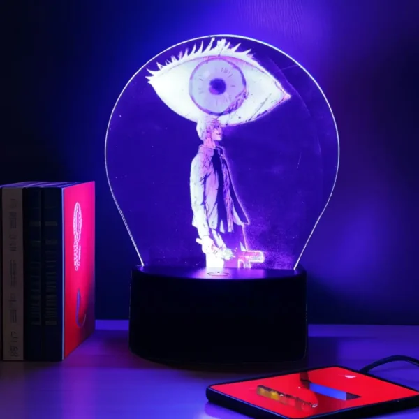 3D Lamp Figura jujutsu kaisen Anime Figure Satoru Gojo Led Night Light Room Tabe Lights Decoration Birthday Gift Toys Children - Image 4