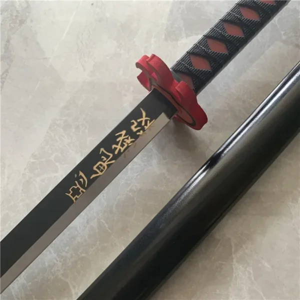 Demon Slayer Katana Kimetsu No Yaiba Sword Kyoujurou Giyuu Blue Zenitsu Cosplay Weapon Props Decoration Safety Rubber - Image 10